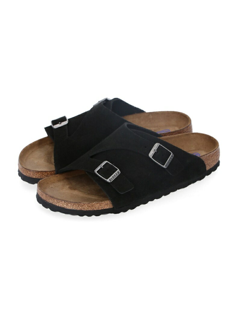 BIRKENSTOCK Zurich/チューリッヒ Suede Leather JUNRed ジュンレッド シューズ・靴 サンダル ブラック ベージュ【送料無料】[Rakuten Fashion]