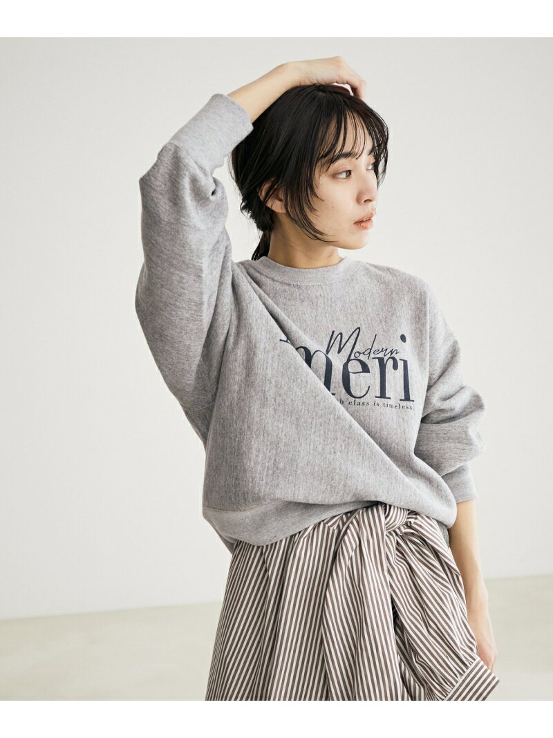 【SALE／50%OFF】【Americana for SALON】2WAYロゴスウェットスナップカーディガン SALON adam et rope' サロン アダム エ ロペ トップス スウェット・トレーナー グリーン ピンク グレー【RBA_E】【送料無料】[Rakuten Fashion]