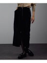 ポニーヘアータイトスカート SALON adam et rope' サロン アダム エ ロペ スカート その他のスカート ブラック【先行予約】*【送料無料】[R...