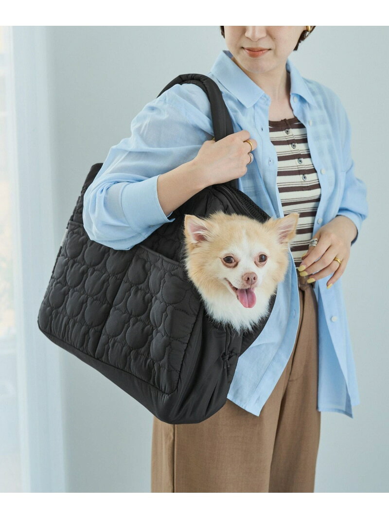 【SALE／40%OFF】【DOG】クマキルティングキャリートート/2WAY ROPE' PICNIC PASSAGE ロペピクニック ペット用品 ペットウェア・ペット服 ブラック ベージュ【RBA_E】【送料無料】[Rakuten Fashion] jadorejunonline-10076482 J’aDoRe JUN ONLINE サンプル画像2