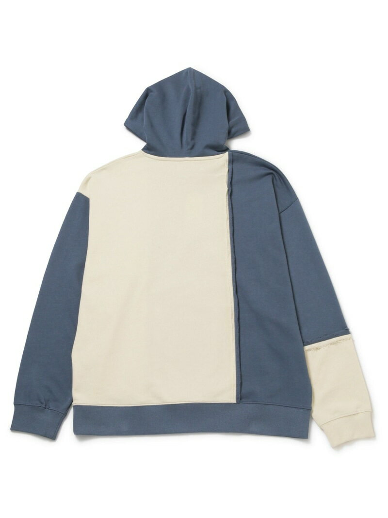 【SALE／33%OFF】j.n.r.d/カットオフ切替パーカー JUNRED ジュン スタンダード ピックス トップス パーカー・フーディー ネイビー グレー【RBA_E】【送料無料】[Rakuten Fashion]