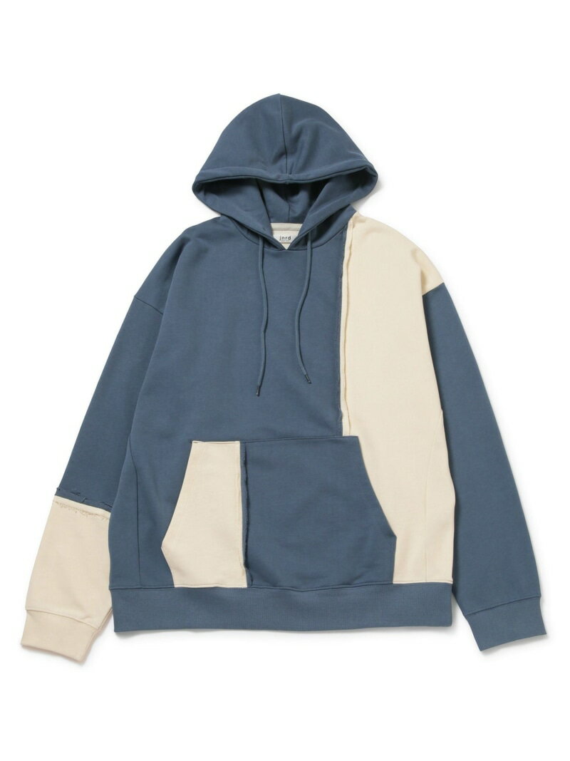 【SALE／33%OFF】j.n.r.d/カットオフ切替パーカー JUNRED ジュン スタンダード ピックス トップス パーカー・フーディー ネイビー グレー【RBA_E】【送料無料】[Rakuten Fashion]