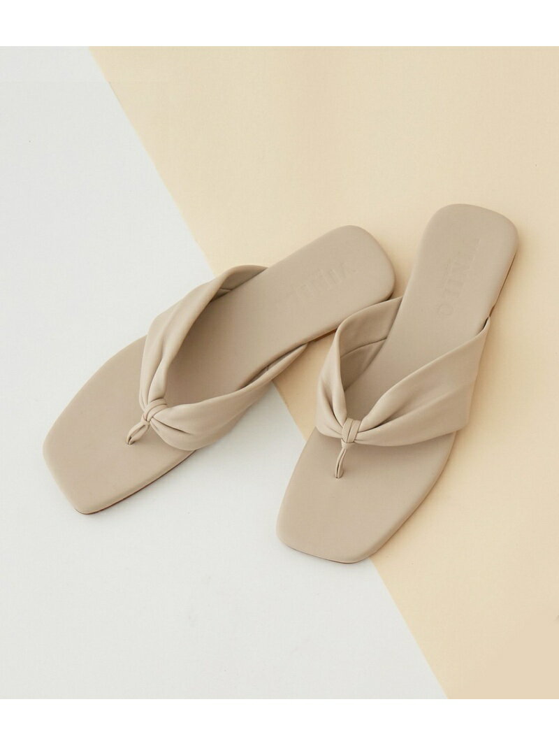 【SALE／70%OFF】【VINILO】別注トングサンダル SALON adam et rope' サロン アダム エ ロペ シューズ・靴 サンダル ブラック ベージュ【RBA_E】[Rakuten Fashion]