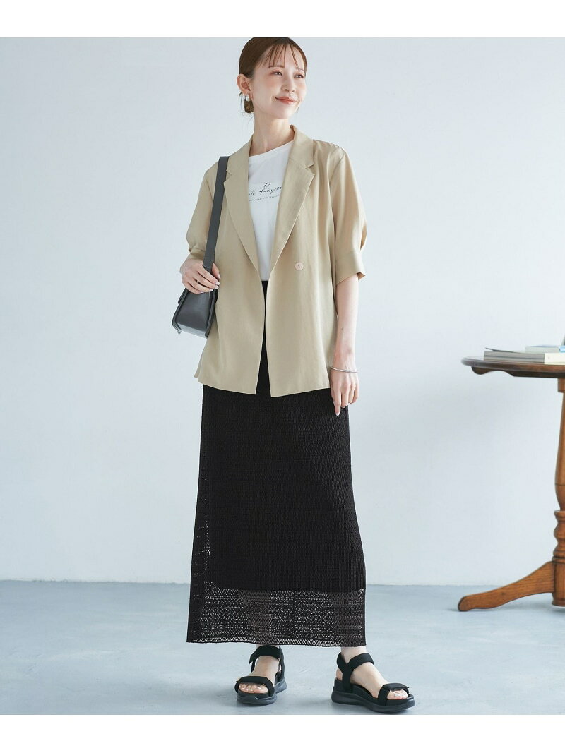 【SALE／50%OFF】レースアイラインスカート ROPE' PICNIC ロペピクニック スカート その他のスカート ホワイト ブラック【RBA_E】[Rakuten Fashion] jadorejunonline-10067300 J’aDoRe JUN ONLINE サンプル画像3