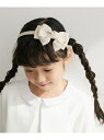 【KIDS】グログランリボンカチューシャ ROPE' PICNIC ロペピクニック ヘアアクセサリー カチューシャ・ヘアバンド ホワイト ネイビー パープル[Rakuten Fashion]