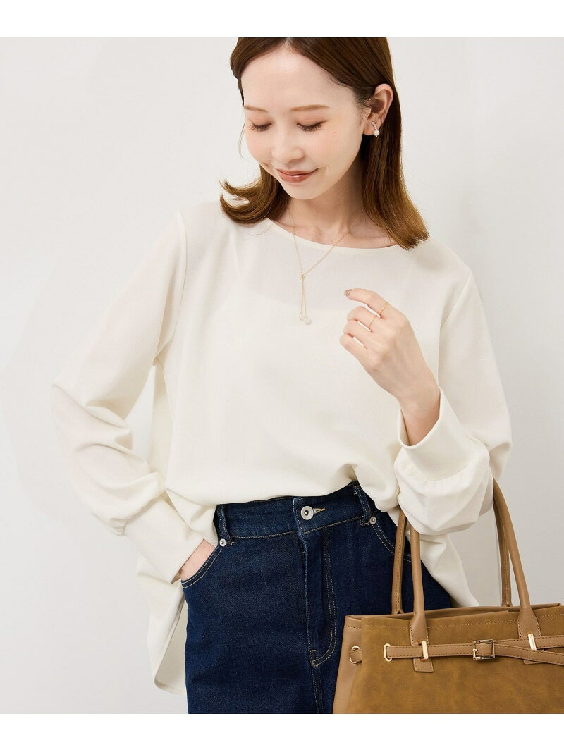 【SALE／55%OFF】エアリーカットジョーゼットトップス ROPE' PICNIC ロペピクニック トップス カットソー・Tシャツ ネイビー ベージュ【RBA_E】[Rakuten Fashion] jadorejunonline-10070690 J’aDoRe JUN ONLINE サンプル画像2