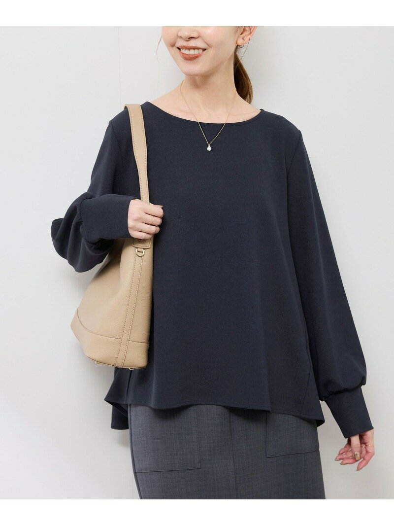 【SALE／30%OFF】エアリーカットジョーゼットトップス ROPE' PICNIC ロペピクニック トップス カットソー・Tシャツ ネイビー ベージュ【RBA_E】[Rakuten Fashion]