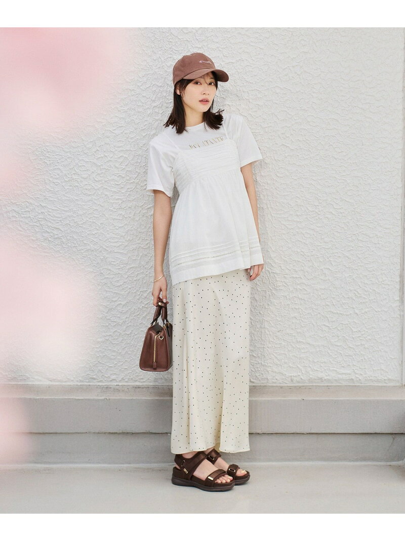 【SALE／50%OFF】お着軽シャツシリーズ シアーレイヤードキャミソールブラウス/接触冷感・通気性 ROPE' PICNIC ロペピクニック トップス シャツ・ブラウス ホワイト ブラック【RBA_E】[Rakuten Fashion] jadorejunonline-10075084 J’aDoRe JUN ONLINE サンプル画像3