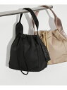 GANNI Recycled tech Pouch ADAM ET ROPE' FEMME アダムエロペ バッグ ショルダーバッグ ブラック グレー【送料無料】[Rakuten Fashion]