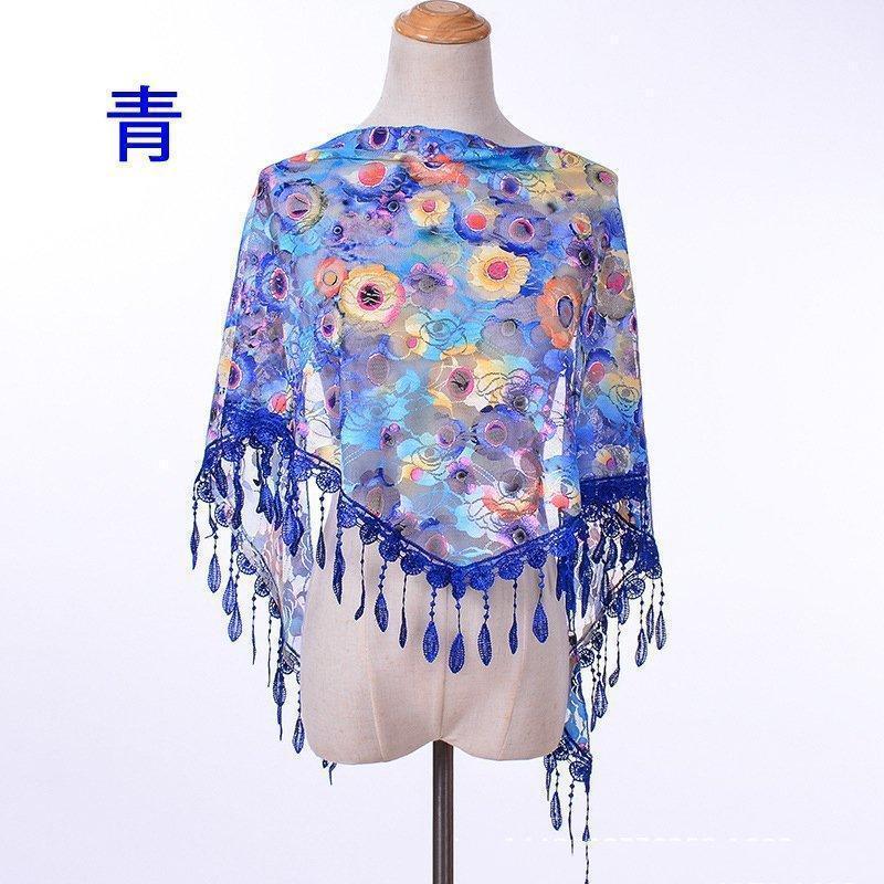 【楽天スーパーSALE】新入荷 ベリーダンス ヒップ スカーフ 刺繍 花柄 9色