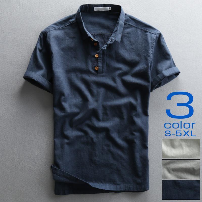 プルオーバーシャツ白シャツリネンメ...