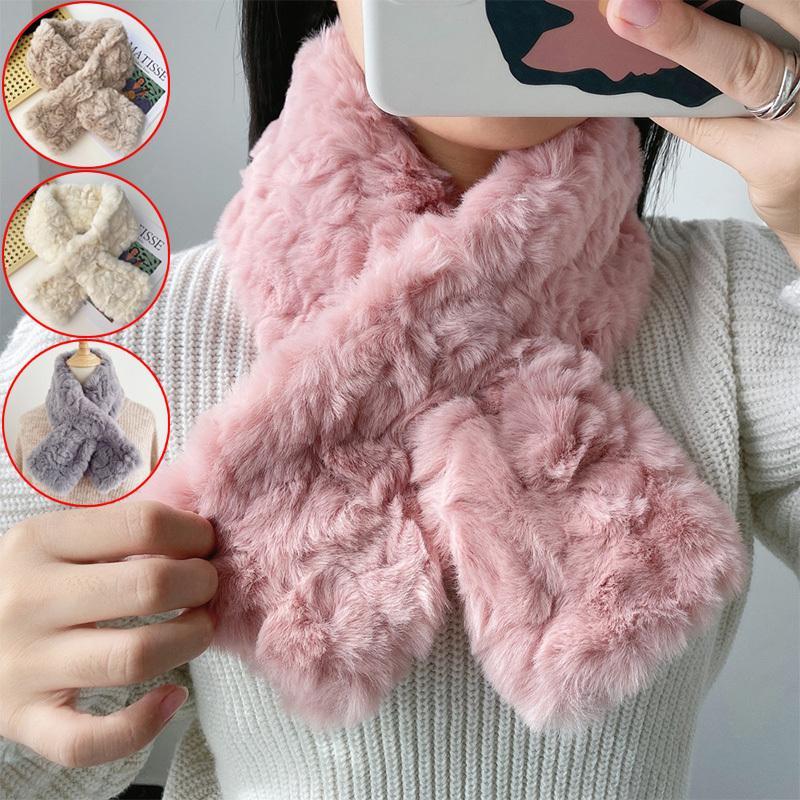 マフラー ティペット フェイクファー エコファー 差し込み レディース マフラー ストール 大人 ふわふわ 無地 軽量 ボリューム 小顔 コーデ