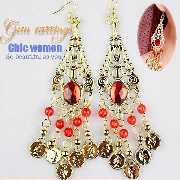 ベリーダンスイヤリング ベリーダンスアクセサリー ベリーダンスピアス インド　フラダンス アラジン ..