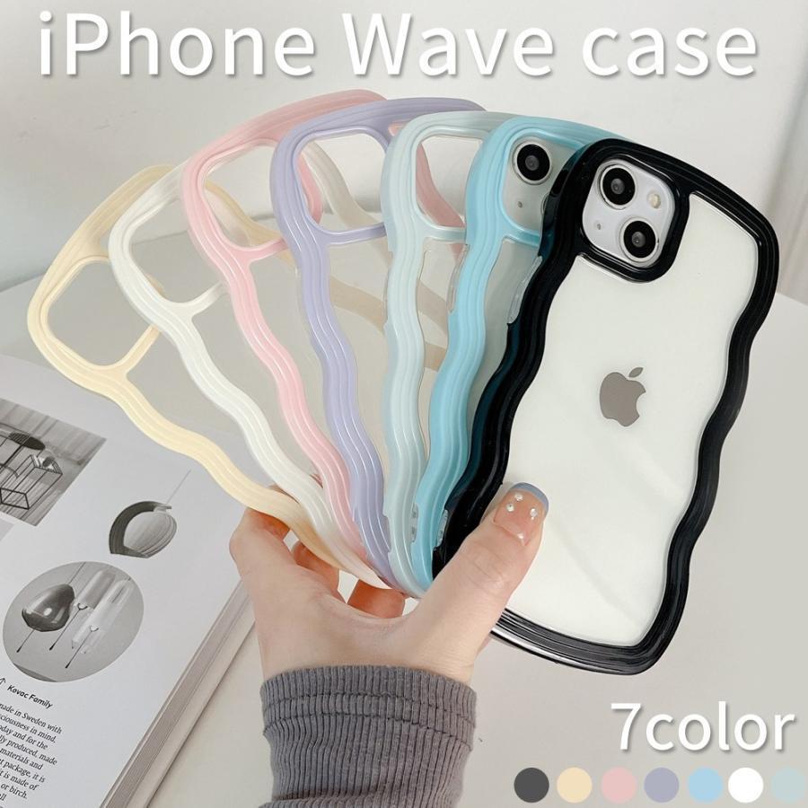 樂天商城 - iPhone14 ケース 13 12 pro 11 スマホケース アイホンケース 韓国 クリア おしゃれ ウェーブ くねくね 雲 スマホカバー