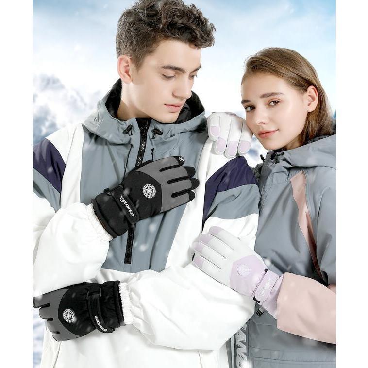 【楽天スーパーSALE】スキー スノーボード グローブ 手袋 メンズ レディース 可愛い ウサギ 鹿 熊 雪花..