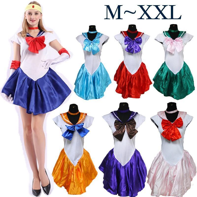 ハロウィン美少女戦士セーラームーン セット セーラー服コスプレ ハロウィン 衣装 仮装 選べる7色 レディース コスチューム 2023大人用 可愛い