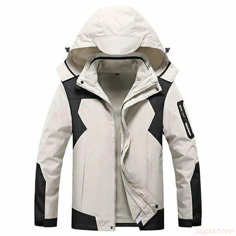 マウンテンパーカー メンズ マウンテンダウンジャケット 防風 防水 配色 アウター フード付き 春秋 春服 スポーツ 通学 通勤 カッコイイ
