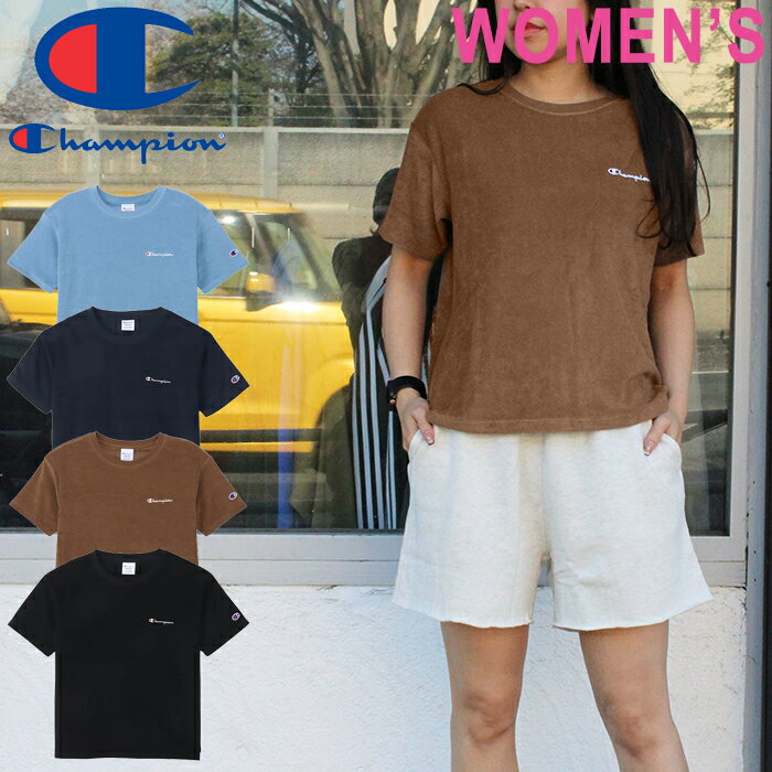 乐天商城 - Champion チャンピオン CW-X341 SHORT SLEEVE T-SHIRT ショート スリーブ ティーシャツ Tシャツ 半袖 カットソー アウトドア スポーツ ストリート カジュアル ウィメンズ レディース 4カラー 国内正規 2026SS