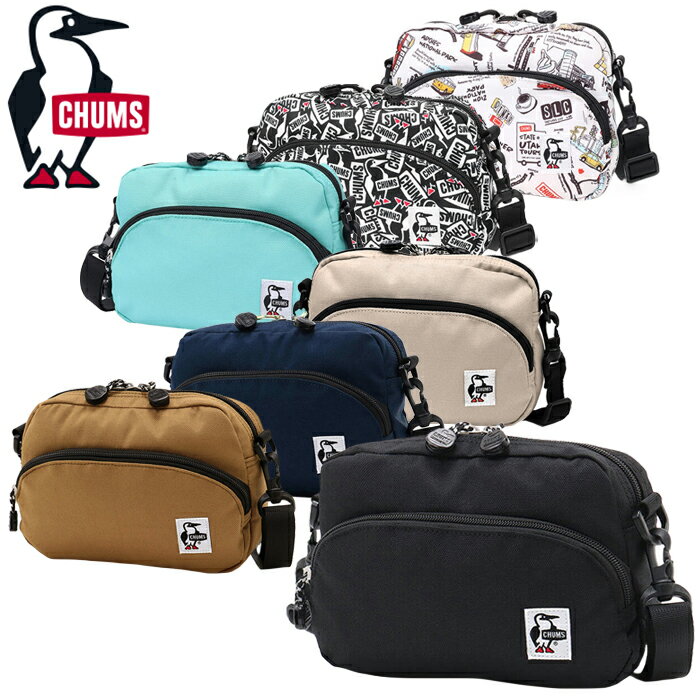 チャムス ボディバッグ レディース CHUMS チャムス CH60-3539 RECYCLE SHOULDER POUCH リサイクル ショルダー ポーチ スウェット ナイロン 2WAY ロゴ 鞄 コンパクト ポケット キャンプ スポーツ アウトドア メンズ レディース ユニセックス 7カラー 国内正規 2024SS