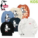 CHUMS チャムス CH21-1294 KID'S BOOBY LOGO BRUSHED L/S T-SHIRT (キッズ) ブービー ロゴ ブラッシュド ロ...