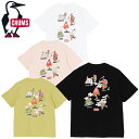 CHUMS チャムス CH01-2508 ANTI-BUG FOOD YOKAI POCKET T-SHIRT アンチバグ フード ヨーカイ ティーシャツ Tシャツ トップス 半袖 カットソー プリント アウトドア キャンプ メンズ ユニセックス 4カラー 国内正規 2025SS