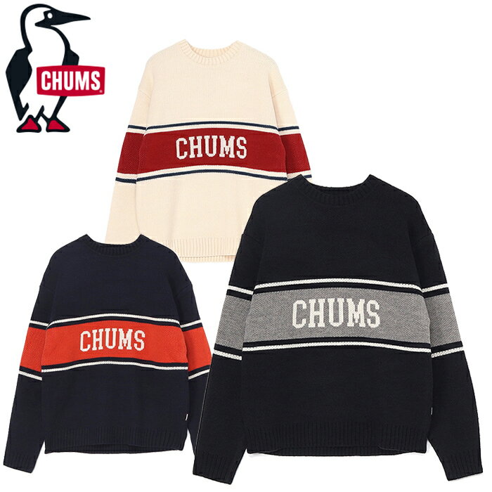 CHUMS チャムス CH02-1219 CHUMS COLLEGE KNIT CREW TOP チャムス カレッジ ニット クルー トップ セーター クルーネ...