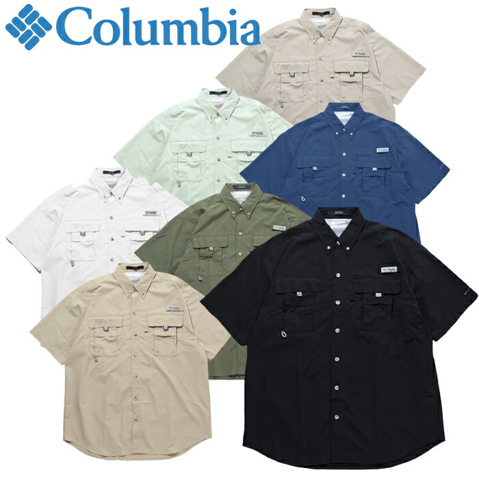 Columbia ӥ FM7047 BAHAMA II S/S SHIRT PFG Хϥ II 硼ȥ꡼  ꥫ USǥ Ⱦµ UVå  ή 륢  ȥɥ   ˥å 7顼  2024SS 10%OFF 