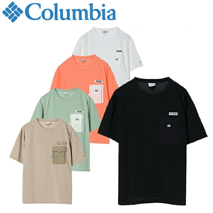 Columbia コロンビア PM0454 DESPAIR BAY SHORT SLEEVE CREW ディスペアー ベイショート スリーブ クルー Tシャツ 半袖 UVカット 撥水 撥油 速乾 PFG オムニシールド オムニシェイド アウトドア キャンプ メンズ ユニセックス 5カラー 国内正規 2023SS 20%OFF セール