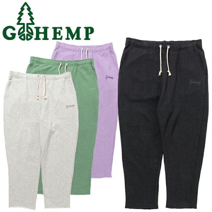 楽天JAIPURGOHEMP ゴーヘンプ GHC4493ECL24 SET UP PANTS セットアップ パンツ ボトムス スウェット ルーズシルエット ロゴ 刺繡 パジャマ 麻 ナチュラル オーガニック アウトドア ストリート メンズ ユニセックス 4カラー 2024SS