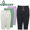 GOHEMP ゴーヘンプ GHC4493ECL24 SET UP PANTS セットアップ パンツ ボトムス スウェット ルーズシルエット ロゴ 刺繡 パジャマ 麻 ナチュラル オーガニック アウトドア ストリート メンズ ユニセックス 4カラー
