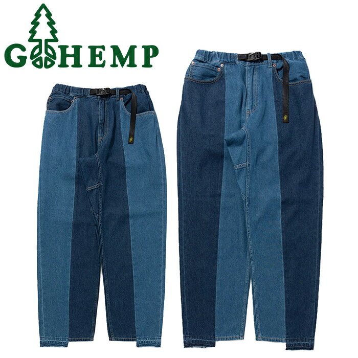 楽天JAIPURGOHEMP ゴーヘンプ GHP1185RMK EASY 5PK PANTS イージー 5ポケット パンツ デニム ジーンズ ジーパン ボトムス テーパード ルーズシルエット 麻 ナチュラル アウトドア ストリート メンズ ユニセックス 2カラー