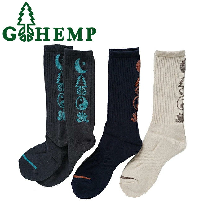 アノニマスイズム 靴下 メンズ GOHEMP ゴーヘンプ GHG0083GLL PATTERN PILE CREW SOCKS パターン パイル クルー ソックス ヘンプ オーガニック コットン 靴下 ハイソックス ANONYMOUSISM アノニマスイズム ヘンプ ナチュラル アウトドア 日本製 メンズ レディース ユニセックス 3カラー