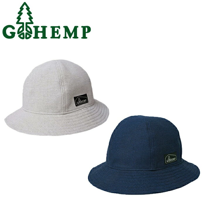 ヘンプ 帽子（メンズ） GOHEMP ゴーヘンプ GHG0227JLF HEMP METRO HAT ヘンプ メトロ ハット クルーハット 麻 ロゴ 日本製 帽子 カジュアル ナチュラル アウトドア ストリート メンズ レディース ユニセックス 2カラー 2023SS