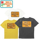 HAVE A GRATEFUL DAY ハブ ア グレイトフル デイ GDC0297FWBX T-SHIRT FLOWER BOX ティーシャツ フラワー ボックス ショートスリーブ Tシャツ 花 70s ロゴ 半袖 トップス ナチュラル アウトドア メンズ ユニセックス 3カラー 2024SS