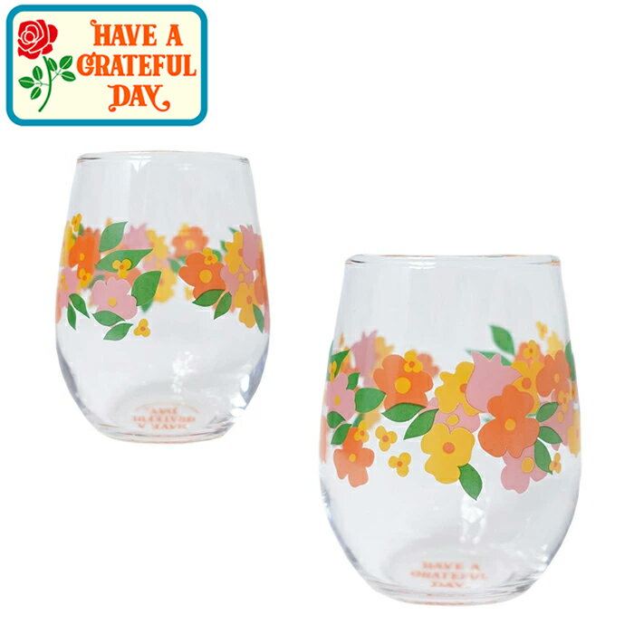 HAVE A GRATEFUL DAY ハブ ア グレイトフルデイ GDG0142GLSS TUMBLER GLASS-#2 タンブラー グラス コップ 食器 ...