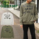 GOHEMP ゴーヘンプ GHC4467NAM NO ARMY CREW SWEAT ノー アーミー クルー スウェット ロングスリーブ 長袖 裏起毛 吸湿 速...