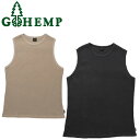 GOHEMP ゴーヘンプ GHC4529MWF24 COMFORT TANK TOP コンフォート タンク トップ ノースリーブ 麻 トップス ルームウェア 部...