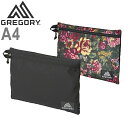 GREGORY グレゴリー ENVELOPE POUCH A4 エンベロップ ポーチ 1313680511 1047251041 小物入れ トラベルポーチ バッグインバッグ 花柄 ギフト プレゼント アウトドア メンズ レディース ユニセックス 2カラー 国内正規