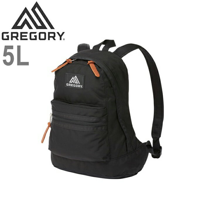 グレゴリー リュック メンズ GREGORY グレゴリー EASY DAY XS 5L イージー デイ 5リットル 1382151041 リュック バックパック 鞄 ストリート アウトドア メンズ レディース ユニセックス 1カラー ブラック 国内正規 2024SS