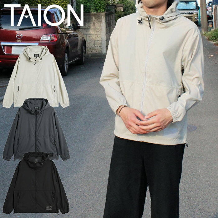 Rakuten - TAION 体温 タイオン TAION-106WZPPBS BASIC SPORTS W-ZIP LIGHT PK ベーシックスポーツ UV 撥水 軽量 ストレッチ ナイロン パーカー フード ジャケット ストレッチ 防風 アウター 上着 メンズ レディース ユニセックス 3カラー 2026SS