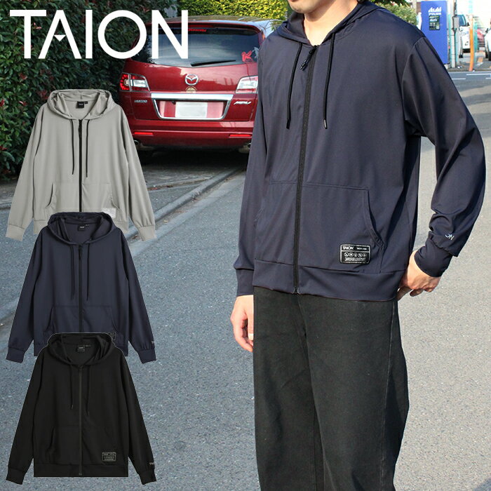 Rakuten - TAION 体温 タイオン TAION-106WZRGBS BASIC SPORTS UV DRY RASH GUARD ZIP PK ベーシック スポーツ UV 高反発 ストレッチ パーカー ジップ フード ジャケット 接触冷感 速乾 抗菌 軽量 アウター 上着 メンズ レディース ユニセックス 3カラー 2026SS