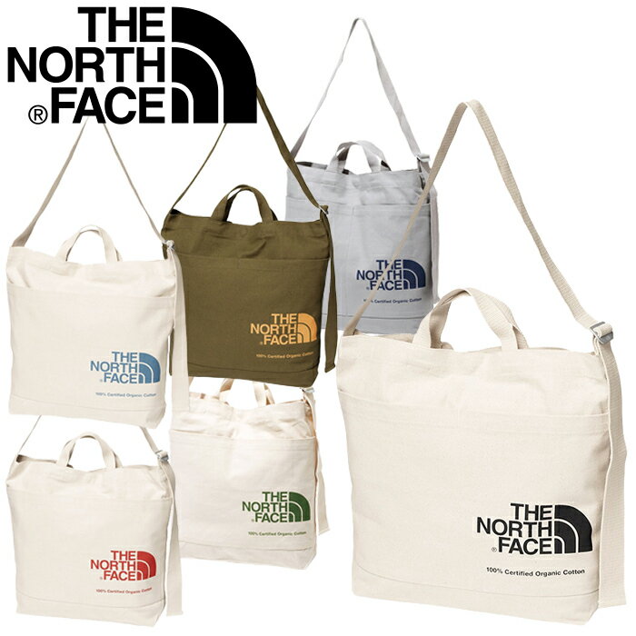 楽天JAIPURTHE NORTH FACE ザ ノースフェイス NM82386 ORGANIC COTTON SHOULDER オーガニック コットン ショルダー バッグ 2WAY ECO エコバッグ 手提げ 鞄 ロゴ ストリート アウトドア スポーツ メンズ レディース ユニセックス 6カラー 国内正規 2023AW 10％OFF セール