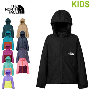 THE NORTH FACE ザ ノースフェイス NPJ72310 COMPACT JACKET (キッズ) コンパクト ジャケット ウインドブレーカー マウンテンパーカー 撥水 UVカット 上着 アウター アウトドア キャンプ ジュニア 男の子 女の子 子供用 子供服 キッズ 7カラー 国内正規 2024SS 10%OFF セール