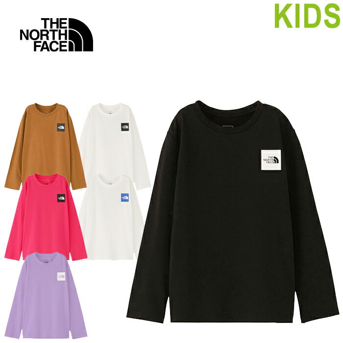 楽天JAIPURTHE NORTH FACE ザ ノースフェイス NTJ32357 L/S SMALL SQUARE LOGO TEE （キッズ） ロングスリーブ スモール スクエア ロゴ ティー ロンT ティーシャツ 長袖 トップス カットソー UVカット スポーツ 男の子 女の子 子供服 キッズ 6カラー 国内正規 2023AW 20％OFF セール