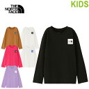 THE NORTH FACE ザ ノースフェイス NTJ32357 L/S SMALL SQUARE LOGO TEE (キッズ) ロングスリーブ スモール スクエア ロゴ ティー ロンT ティーシャツ 長袖 トップス カットソー UVカット スポーツ 男の子 女の子 子供服 キッズ 6カラー 国内正規 2023AW 20 OFF セール