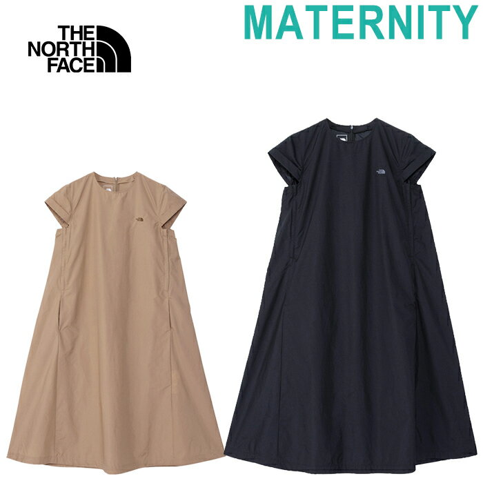 THE NORTH FACE ザ ノースフェイス NRM22401 MATERNITY S/S ONEPIECE (マタニティ) マタニティ ショートスリーブ ワンピース クルー ワンピ 膝下 ロング スリット 半袖 撥水 妊娠期 ママ 妊婦 プレゼント 出産祝い ギフト マタニティ レディース 2カラー 国内正規 2024SS