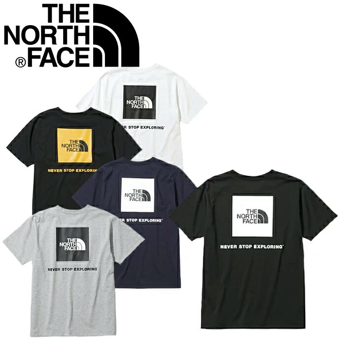 THE NORTH FACE ザ ノースフェイス NT32350 S/S BACK SQUARE LOGO TEE ショートスリーブ バック スクエアー ロゴ ティー Tシャツ ロゴ 半袖 UVカット 速乾 トップス ストリート アウトドア スポーツ メンズ ユニセックス 5カラー 国内正規 2023SS 10%OFF セール