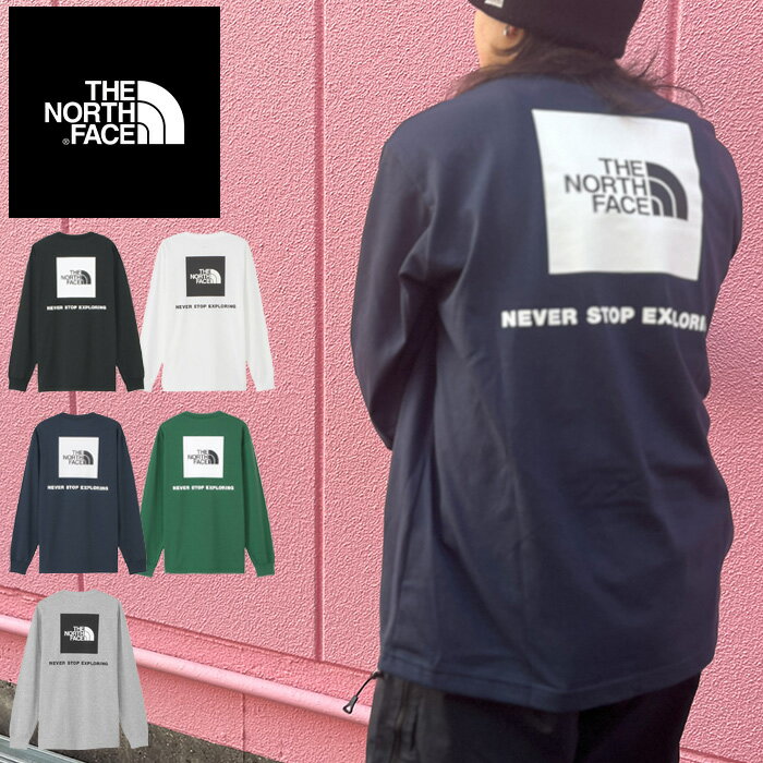 THE NORTH FACE ザ ノースフェイス NT32442 L/S BACK SQUARE LOGO TEE ロングスリーブ バック スクエア ロゴ ティー Tシャツ ロンT ボックスロゴ プリント 静電ケア 長袖 速乾 トップス ストリート アウトドア スポーツ メンズ ユニセックス 5カラー 国内正規 2024SS