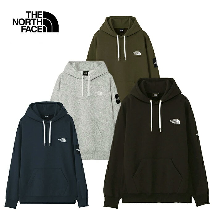 THE NORTH FACE ザ ノースフェイス NT62338 SQUARE LOGO HOODIE スクエア ロゴ フーディー スウェット パーカー プルオーバー トップス 裏起毛 厚手 保温 速乾 ストリート アウトドア スポーツ メンズ ユニセックス 4カラー 国内正規 2023AW 10%OFF セール