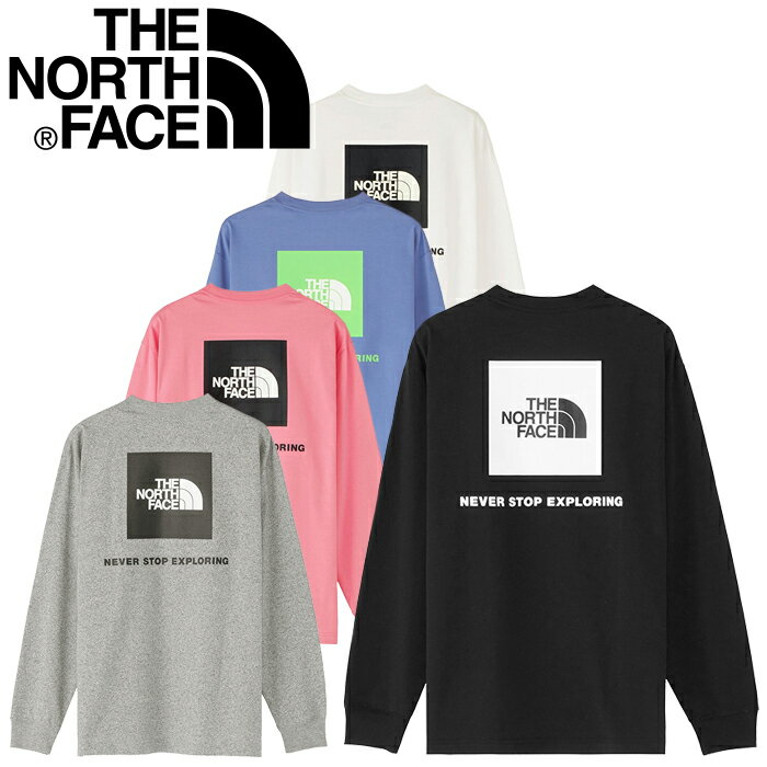 THE NORTH FACE ザ ノースフェイス NT82333 L/S BACK SQUARE LOGO TEE ロングスリーブ バック スクエア ロゴ ティー Tシャツ ロンT ボックスロゴ 長袖 静電ケア UVカット 速乾 トップス アウトドア スポーツ メンズ ユニセックス 5カラー 国内正規 2023AW 20%OFF セール